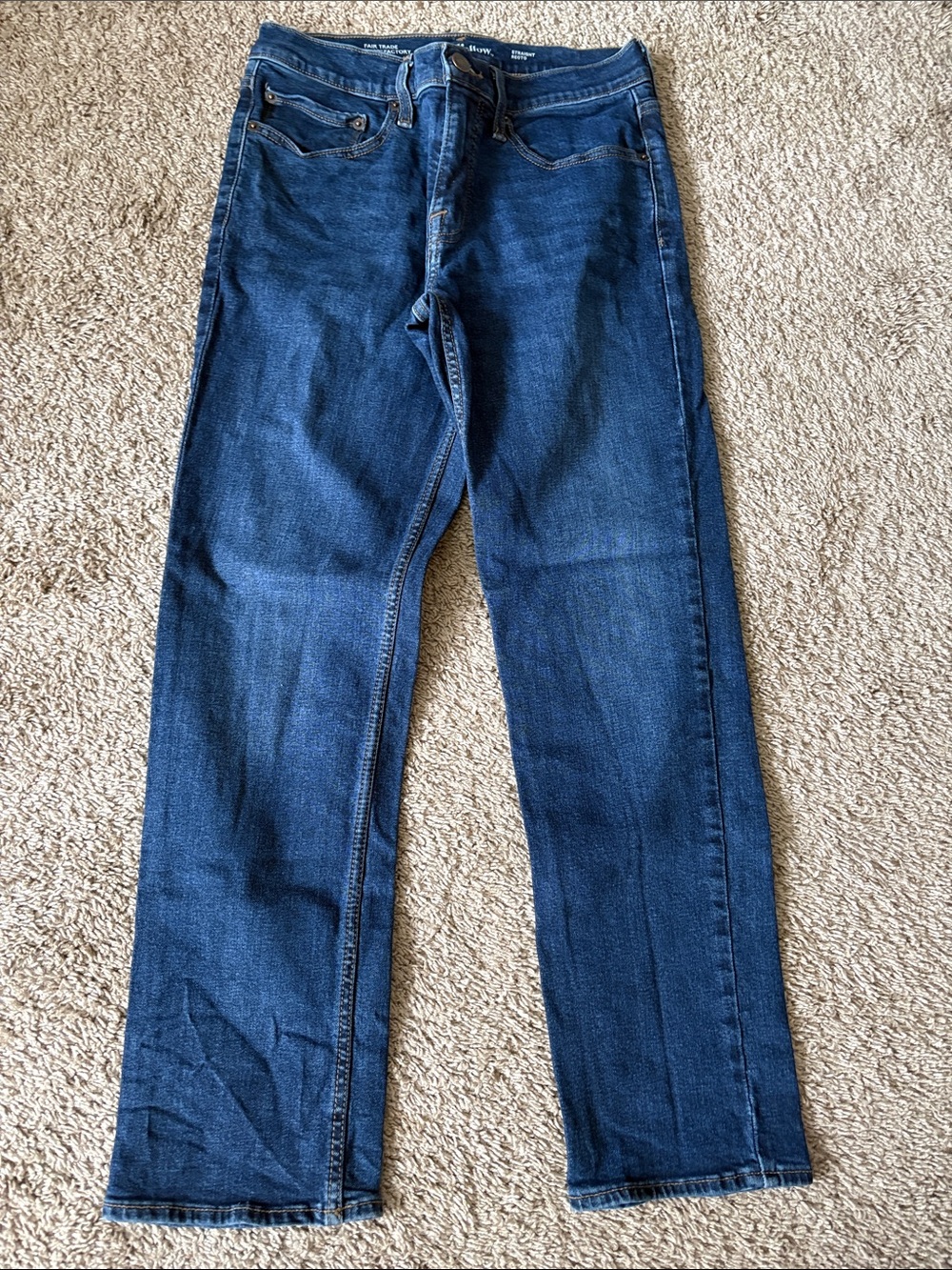 NWOT Goodfellow & Co Men's Straight Jeans in Dark Blue Denim